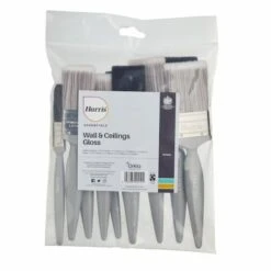 Harris Essentials Wall, Ceiling And Woodwork Gloss Paint Brushes (10 Pack) 101011007