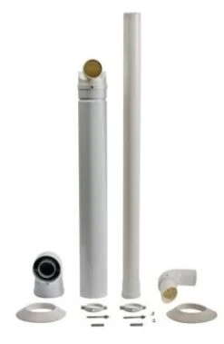 Baxi Multifit Plume Displacement Kit With 1m Extension And Clips White - 7225717