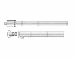 Grant White System Adjustable Vertical 3m Flue Kit With Terminal And Storm Collar 26-70kW - VTK0690200