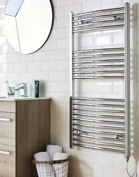 Kartell Straight Towel Rail White 22mm 1600mm X 500mm - STR516W 1 Kartell Straight Towel Rail White 22mm 1600mm X 500mm - STR516W