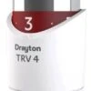 Drayton TRV4 Classic Straight White/CP Head 15mm - 07 05 151