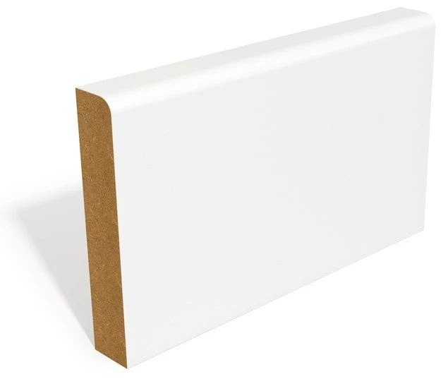 MDF Primed Pencil Round Skirting 119mm X 18mm X 5.4m 1 MDF Primed Pencil Round Skirting 119mm X 18mm X 5.4m