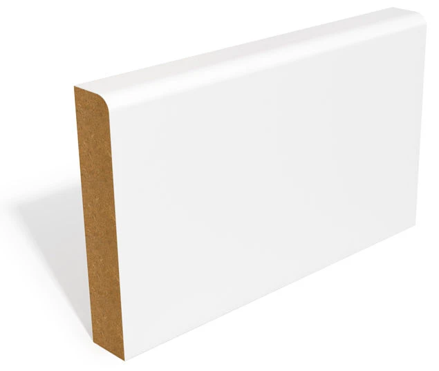 MDF Primed Pencil Round Skirting 94mm X 15mm X 5.4m 1 MDF Primed Pencil Round Skirting 94mm X 15mm X 5.4m