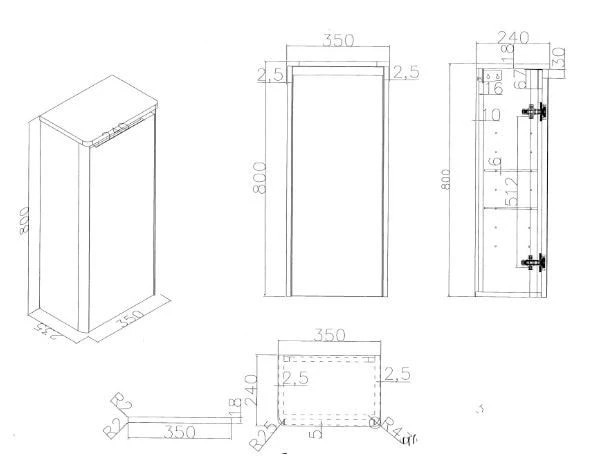 Alliance® Fife Back To Wall WC Unit 500mm - 5507 2 Alliance® Fife Back To Wall WC Unit 500mm - 5507 - Image 2