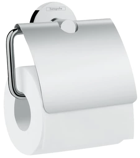 Hansgrohe Logis Universal Roll Holder With Cover - 41723000 1 Hansgrohe Logis Universal Roll Holder With Cover - 41723000