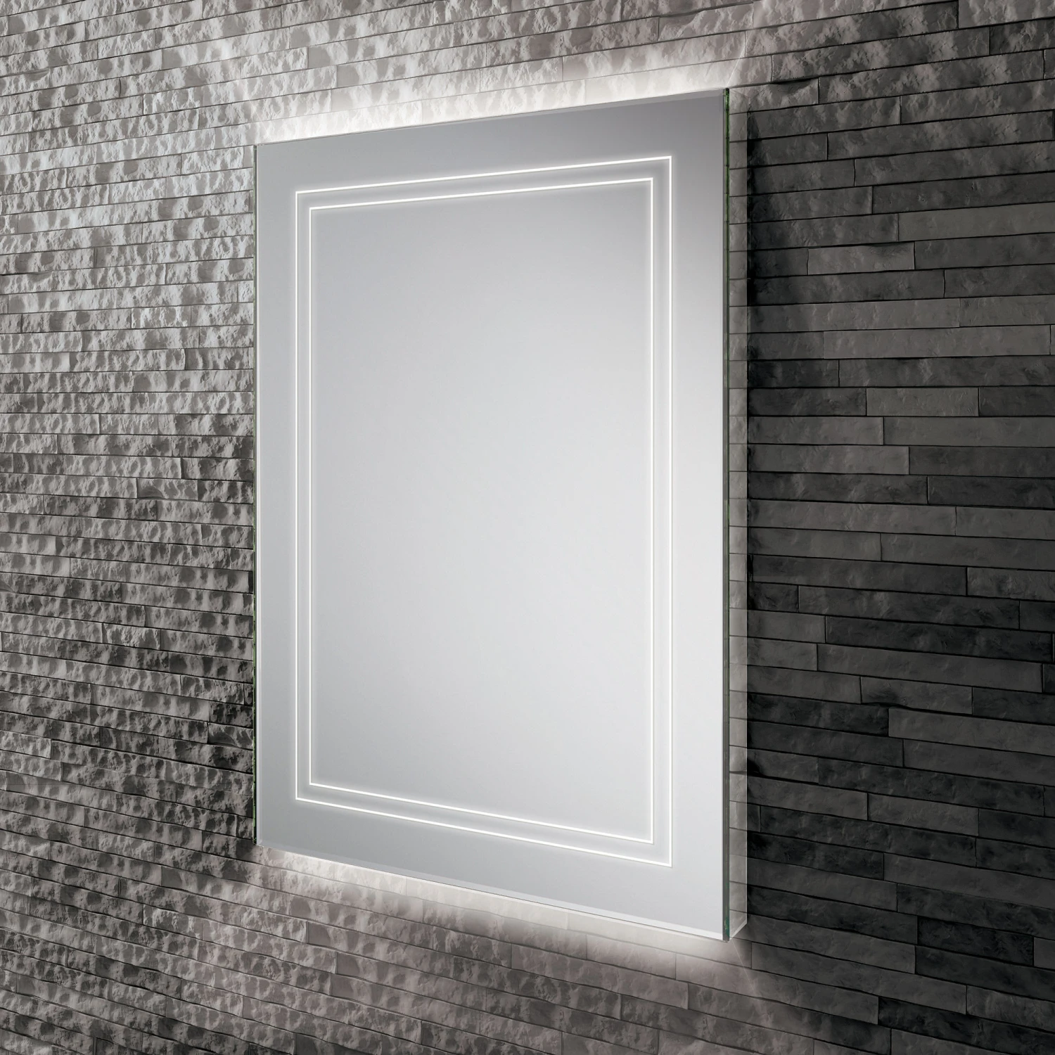 HiB Outline 50 LED Bathroom Mirror 1 HiB Outline 50 LED Bathroom Mirror