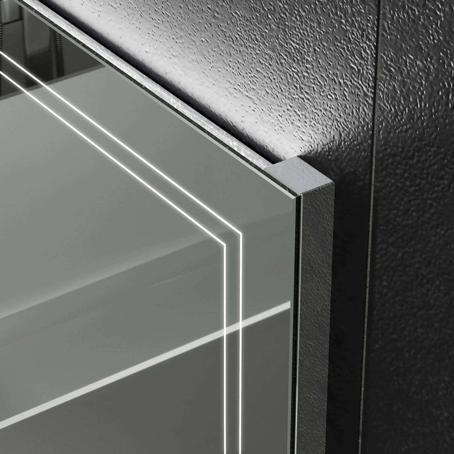 HiB Outline 50 LED Bathroom Mirror 3 HiB Outline 50 LED Bathroom Mirror - Image 3