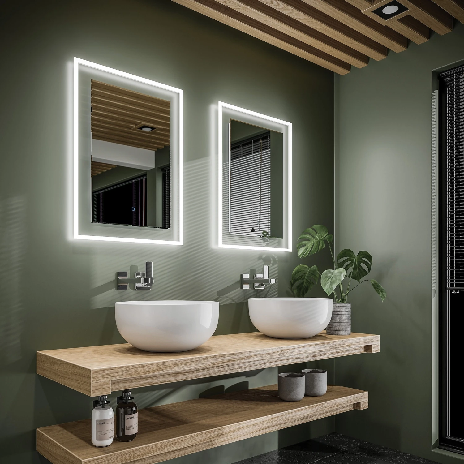 HiB Element 50 LED Bathroom Mirror 1 HiB Element 50 LED Bathroom Mirror
