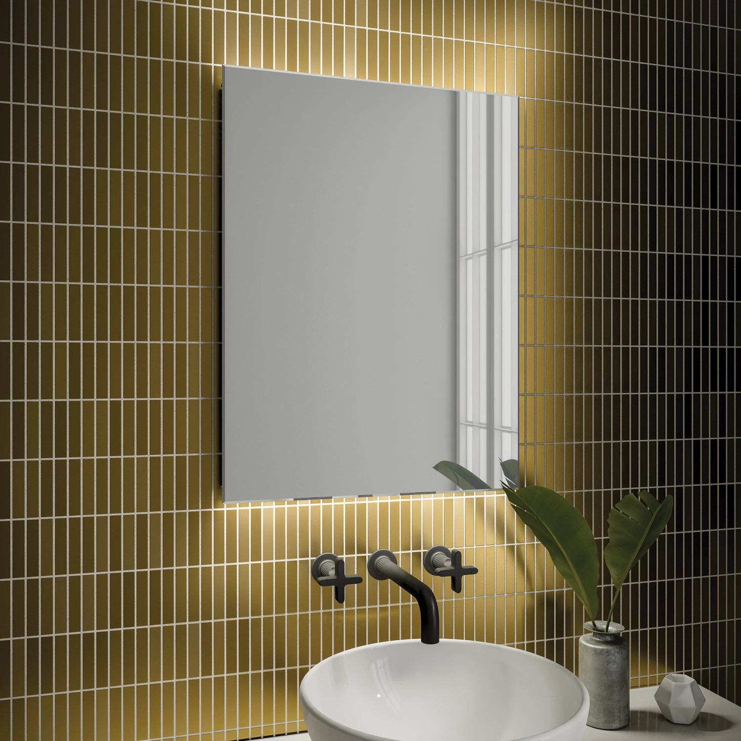 HiB Aura 60 LED Bathroom Mirror 1 HiB Aura 60 LED Bathroom Mirror