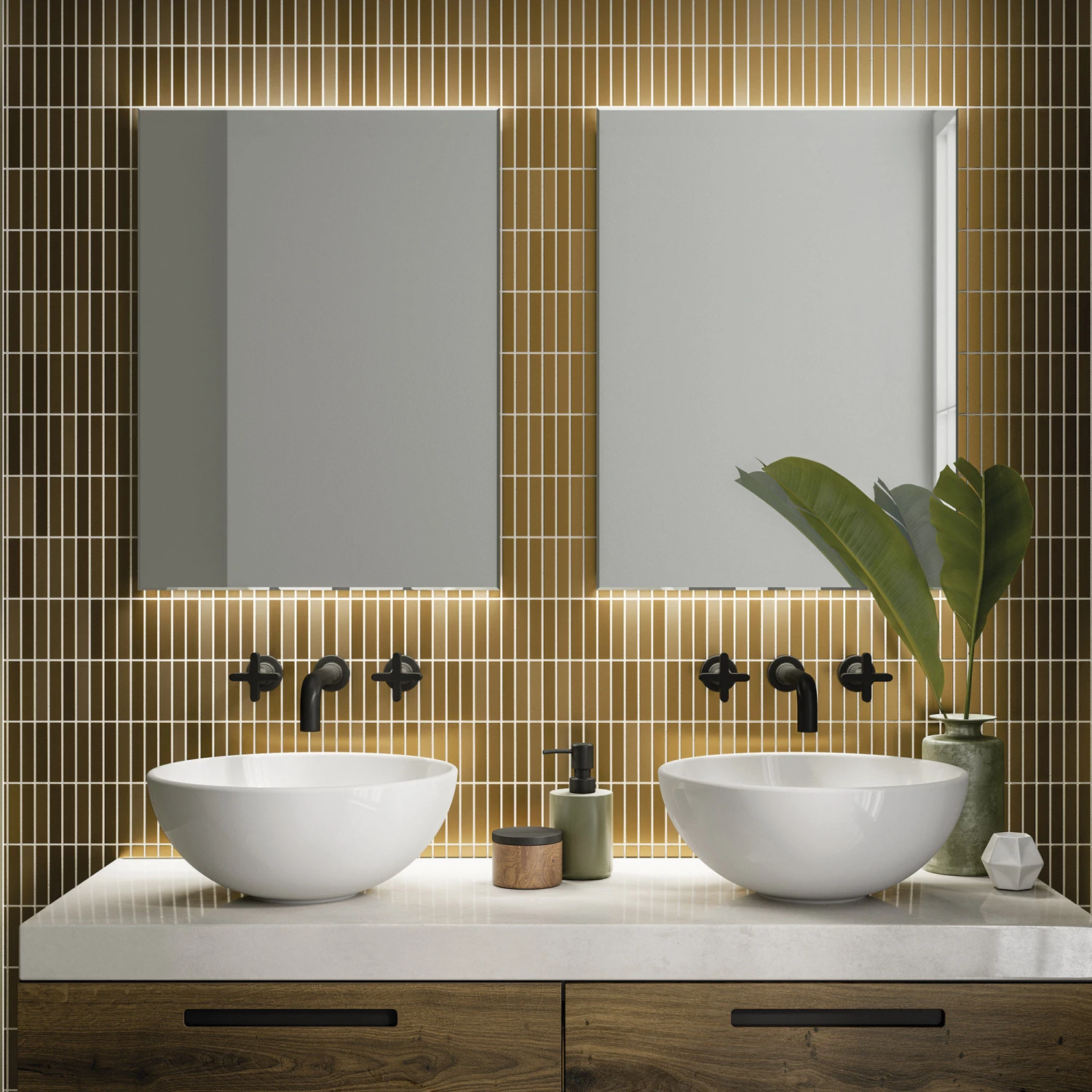 HiB Aura 80 LED Bathroom Mirror 3 HiB Aura 80 LED Bathroom Mirror - Image 3