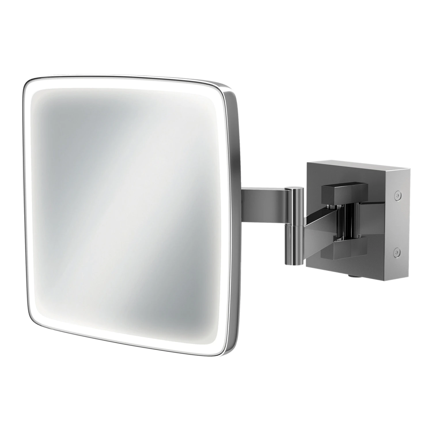 HiB Eclipse Square LED Extending Mirror 2 HiB Eclipse Square LED Extending Mirror - Image 2
