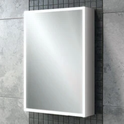 HiB Qubic 50 Mirrored Bathroom Cabinet