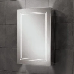 HiB Edge 50 Mirrored Bathroom Cabinet
