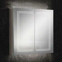 HiB Edge 80 Mirrored Bathroom Cabinet