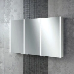 HiB Edge 120 Mirrored Bathroom Cabinet
