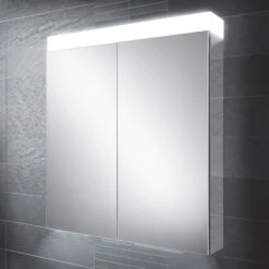 HiB Apex 80 Mirrored Bathroom Cabinet