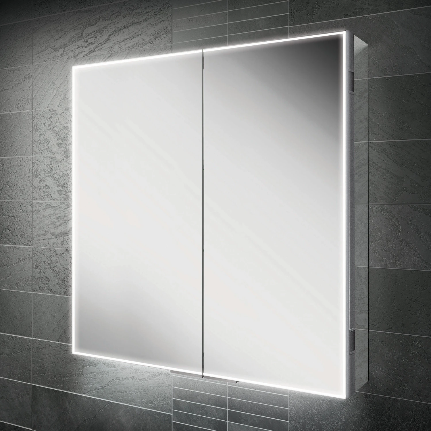 HiB Exos 80 Mirrored Bathroom Cabinet 1 HiB Exos 80 Mirrored Bathroom Cabinet