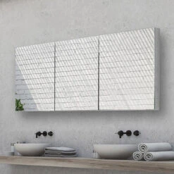 HiB Eris 120 Mirrored Bathroom Cabinet