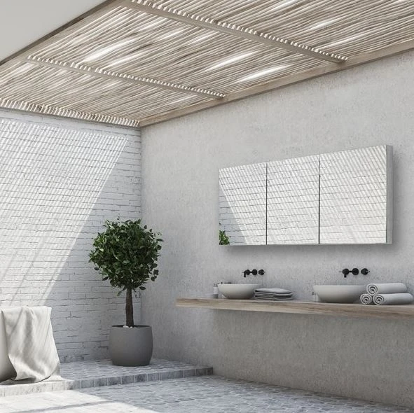 HiB Eris 120 Mirrored Bathroom Cabinet 2 HiB Eris 120 Mirrored Bathroom Cabinet - Image 2