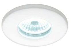 HiB LED Fire-Rated Shower Lights With Cool White LED - White Finish