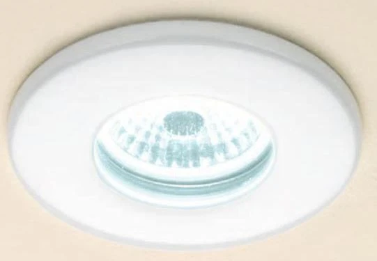 HiB LED Fire-Rated Shower Lights With Cool White LED - White Finish 2 HiB LED Fire-Rated Shower Lights With Cool White LED - White Finish - Image 2