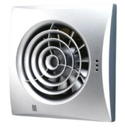 HiB Hush Fan With Timer Matt Silver - 31700