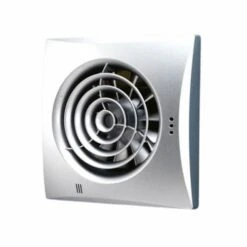 HiB Hush Fan With Timer And Humidity Sensor - Matt Silver