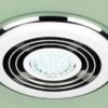 HiB Cyclone Wet Room Inline Fan With Cool White LED Chrome
