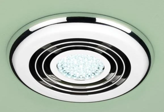 HiB Cyclone Wet Room Inline Fan With Cool White LED Chrome 1 HiB Cyclone Wet Room Inline Fan With Cool White LED Chrome