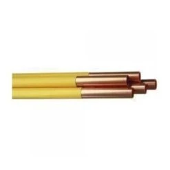 PVC Coated Straight Copper Tube Yellow 3m X 22mm