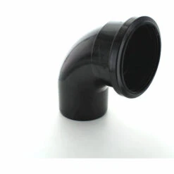 Hunter Single Socket Bend 92.5° Black 110mm - BS322