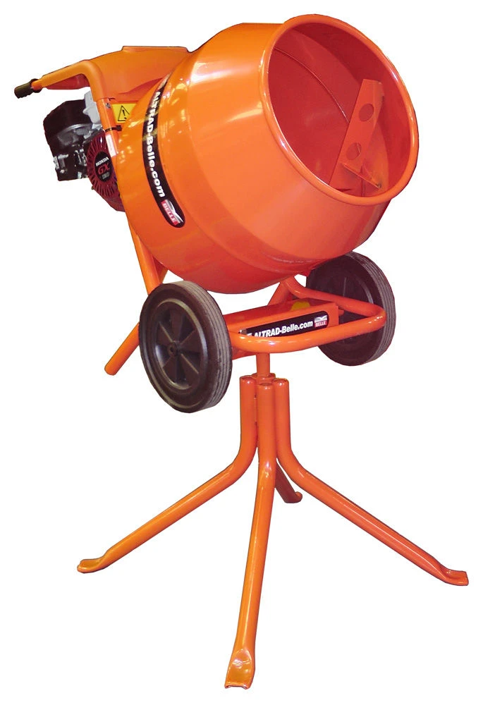 Belle Minimix 150 Petrol Cement Mixer And Stand - M54B 1 Belle Minimix 150 Petrol Cement Mixer And Stand - M54B