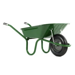 Haemmerlin 1041 Original Wheelbarrow With Pneumatic Tyre Green 90L