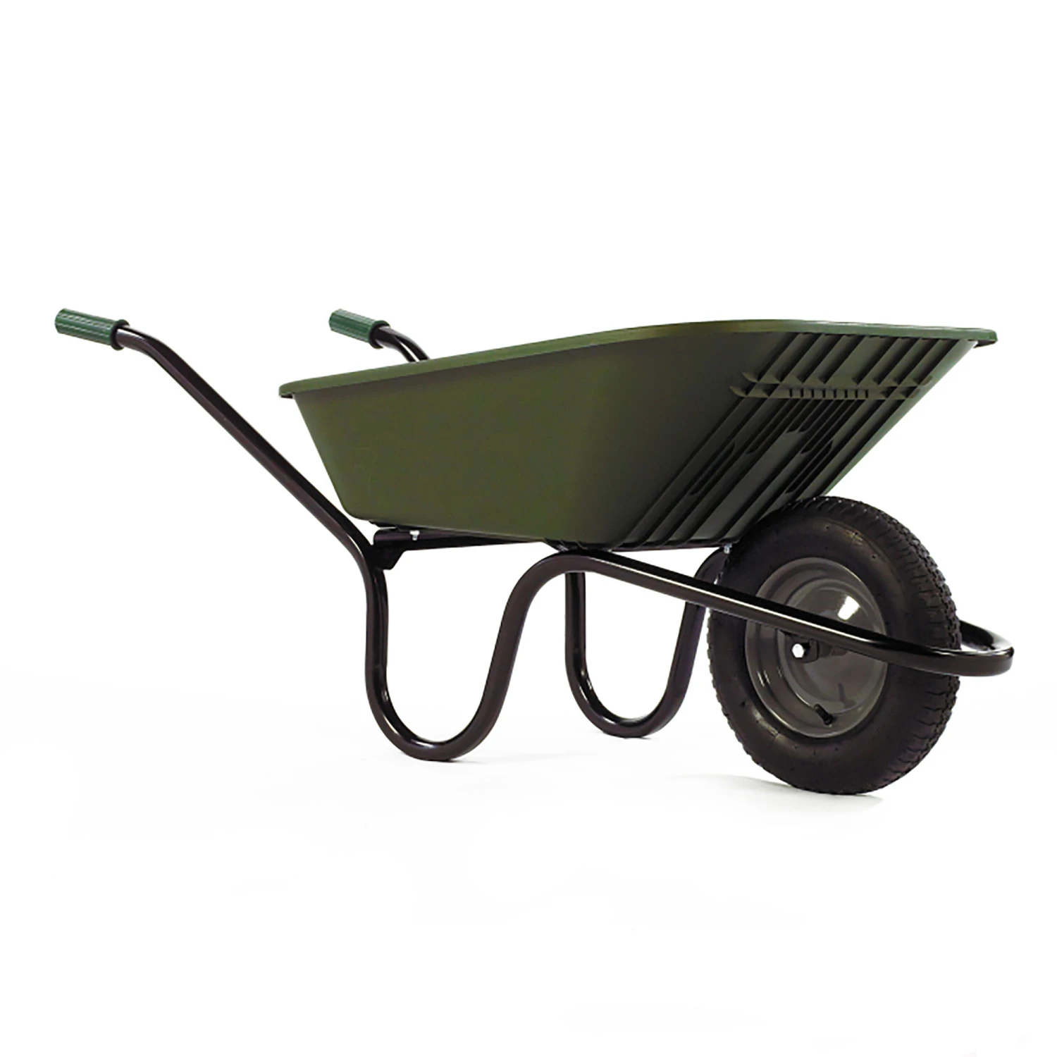 Haemmerlin 5000 GO Polypropylene Wheelbarrow With Pneumatic Tyre Green 90L 1 Haemmerlin 5000 GO Polypropylene Wheelbarrow With Pneumatic Tyre Green 90L