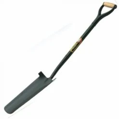 Bulldog All Steel Shovel Newcastle Drainer MYD Handle 16" - 5NDAM