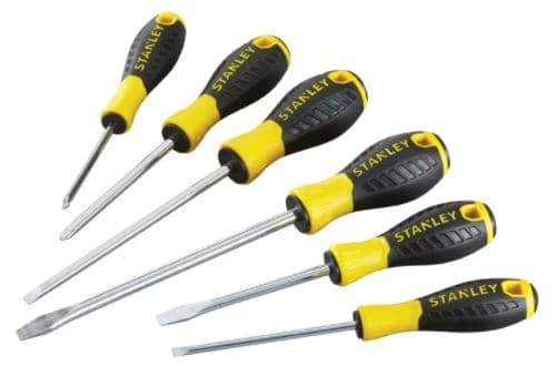 Stanley Essential Large Tip Screwdriver Set (6 Piece) STA060209 1 Stanley Essential Large Tip Screwdriver Set (6 Piece) STA060209