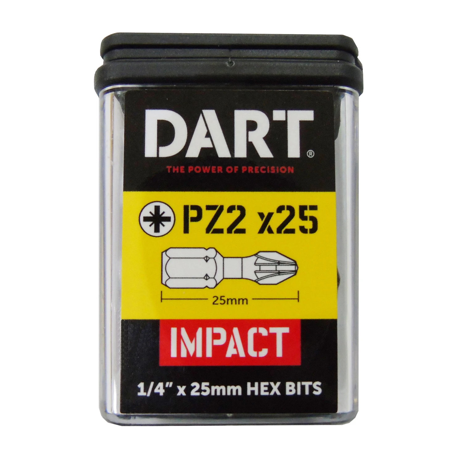 Dart PZ2 25mm Impact Driver Bits (Pack Of 25) DDIPZ2-25 1 Dart PZ2 25mm Impact Driver Bits (Pack Of 25) DDIPZ2-25