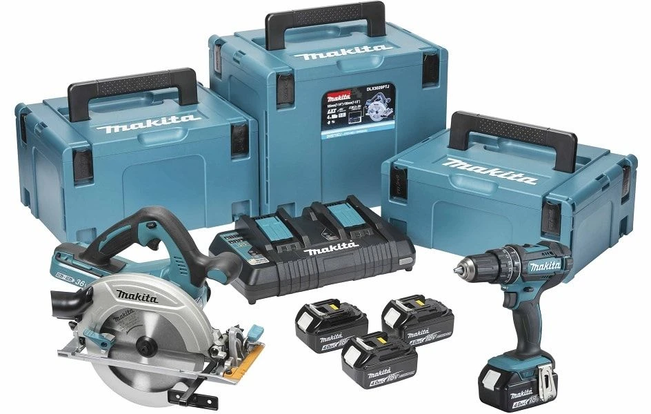 Makita Twin LXT 2 Piece Kit 18V - DLX2140PMJ 1 Makita Twin LXT 2 Piece Kit 18V - DLX2140PMJ