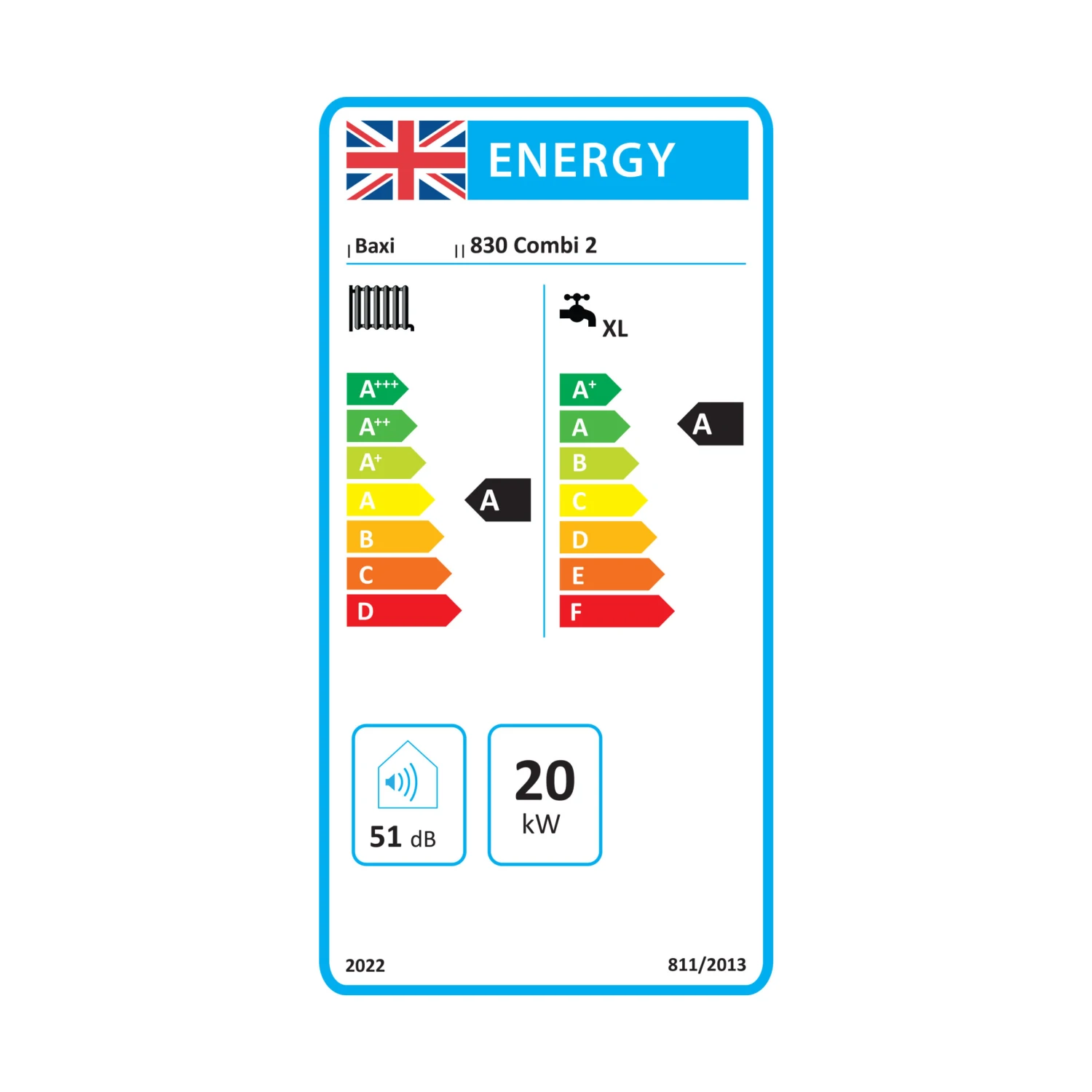 Baxi 830 Combi 2 Boiler With Adey MagnaClean Micro2 Filter 30kW - 7814305 5 Baxi 830 Combi 2 Boiler With Adey MagnaClean Micro2 Filter 30kW - 7814305 - Image 5
