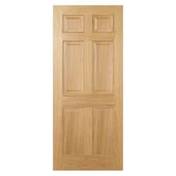 Regency 6-Panel Pre-Finished Internal Oak Door