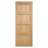 Shaker 4-Panel Pre-Finished Internal Oak Door