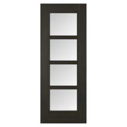 Vancouver 4-Light Pre-Finished Clear Glazed Internal Door Smoked Oak