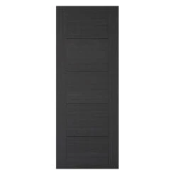 Vancouver 5-Panel Pre-Finished Internal Door Charcoal Black