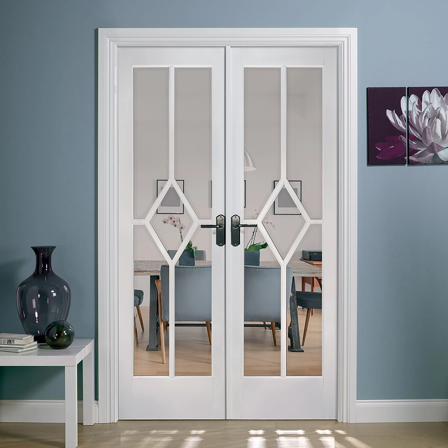 Reims W4 Primed White Glazed Room Divider 1246mm X 2031mm - W4WFREI 2 Reims W4 Primed White Glazed Room Divider 1246mm X 2031mm - W4WFREI - Image 2