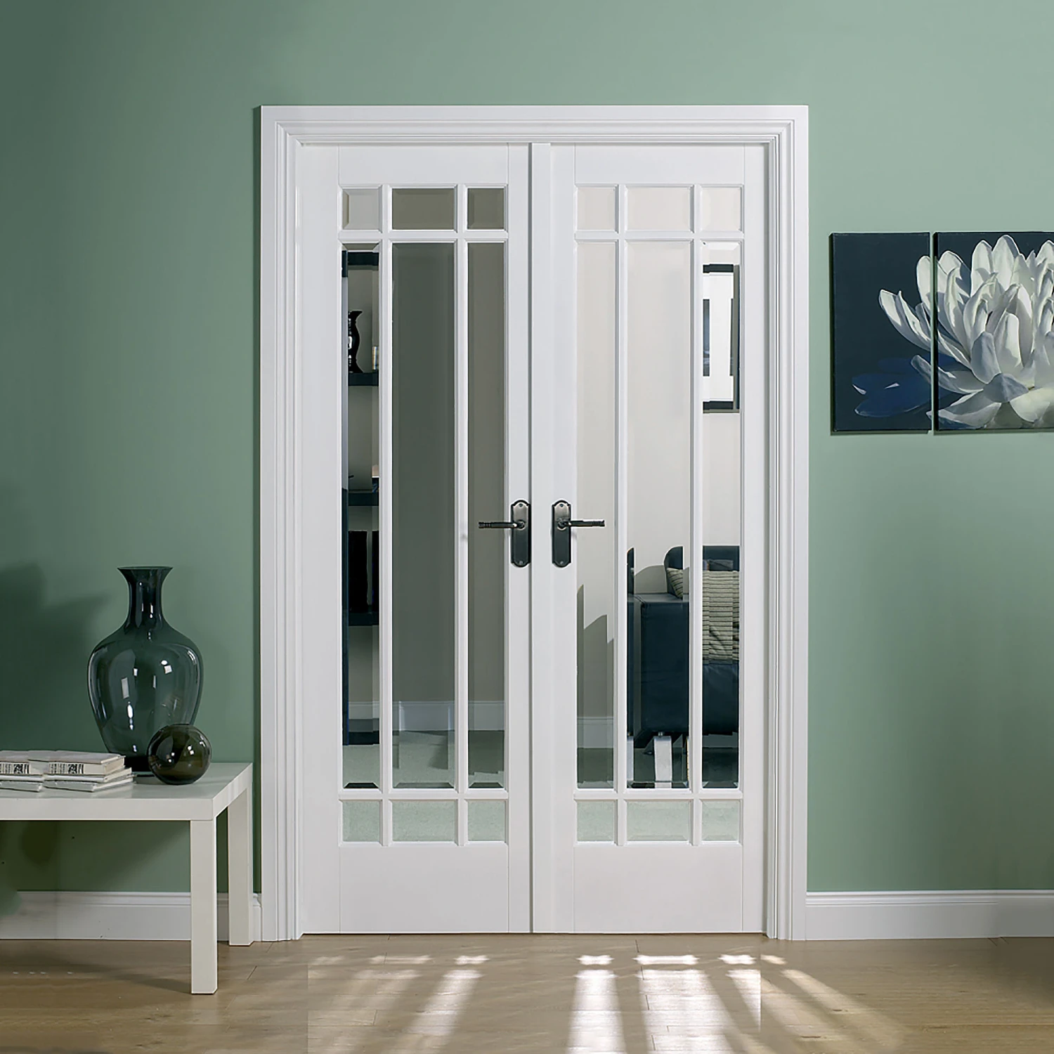 Manhattan W4 Primed White Glazed Room Divider 1246mm X 2031mm - W4WHI 2 Manhattan W4 Primed White Glazed Room Divider 1246mm X 2031mm - W4WHI - Image 2