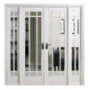 Manhattan W6 Primed White Glazed Room Divider 1904mm X 2031mm - W6WHI