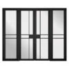 Greenwich W8 Primed Black Glazed Room Divider 2478mm X 2031mm - W8GREENWBLA