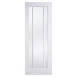 Lincoln 3-Light Primed White Clear Glazed Internal Door White