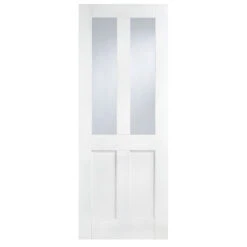 London 2-Light Primed Internal Door White
