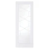 Orly Primed Clear Glazed Internal Door White